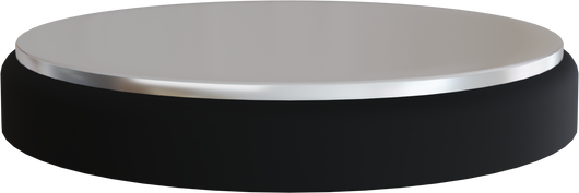 3d silver black stage podium.